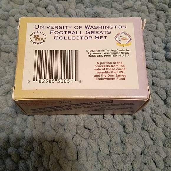 1992 Pacific cards U of W Huskies, 110 cards - Picture 2 of 3
